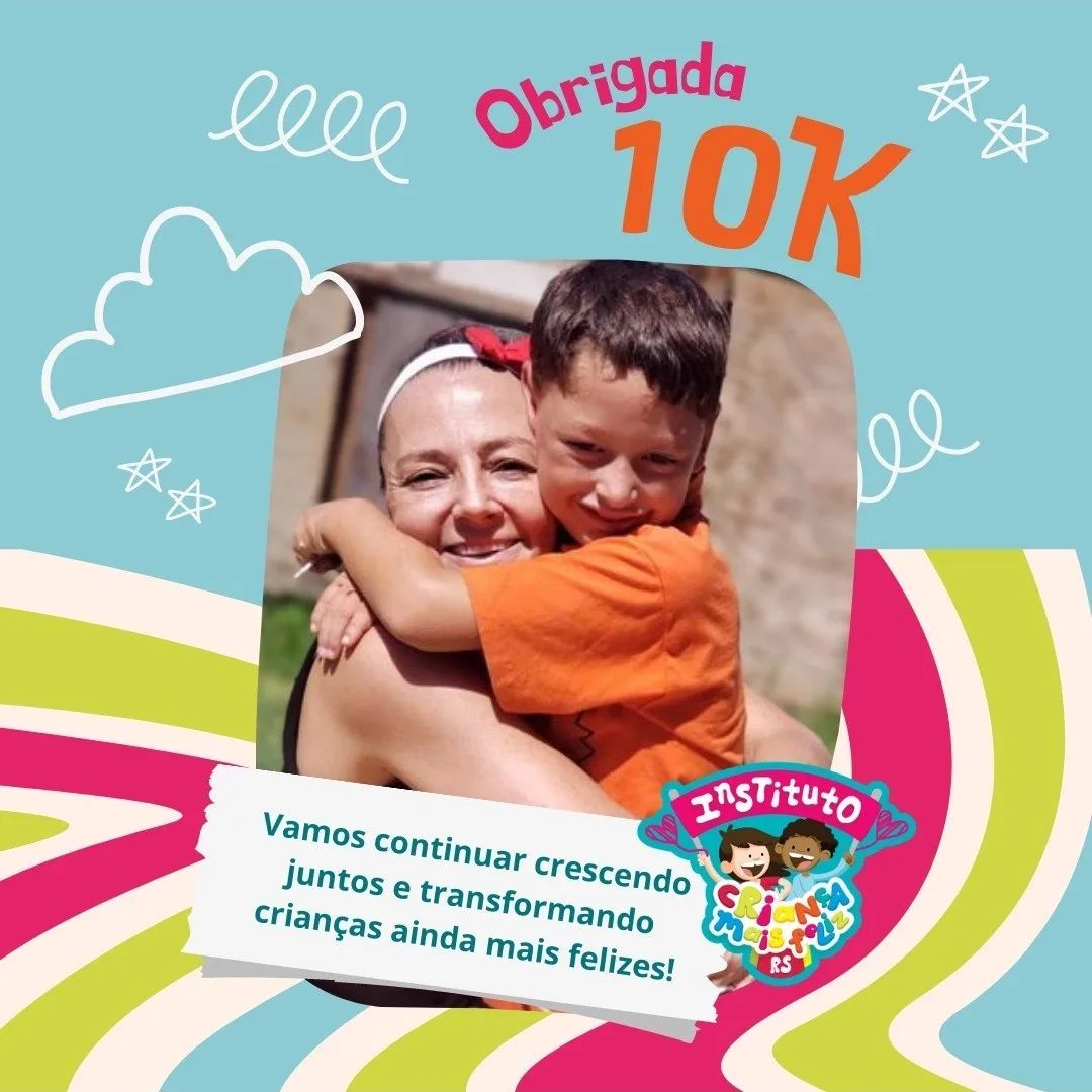 Obrigada seguidores maravilhosos que nos ajudam diariamente a fazer a diferença na vida de milhares de crianças!